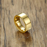 New Arrival 8mm Popular Fashion Gold Colour Tungsten Ring for Men - Trendy Jewellery - The Jewellery Supermarket