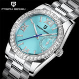 New Elegant Luxury Brand CZ Diamonds Quartz Watches - Sapphire Glass Stainless Steel Small and Exquisite Ladies Watch - The Jewellery Supermarket