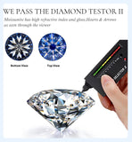 Fabulous 0.5ct-2ct D Colour 14KGP Certified Moissanite Diamonds Stud Earrings - 925 Sterling Silver Fine Jewellery - The Jewellery Supermarket