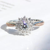 Fine Jewellery 2 Carats AAA+ Cubic Zirconia Diamonds Silver color Ring