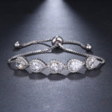 Luxury Fashion Water Drop AAA+ Cubic Zirconia Diamonds Bracelet