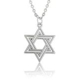 NEW Star of David Hexagram Vintage Religious Pendant Necklace for Men and Women