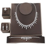 NEW ARRIVAL - Attractive Luxury AAA+ Cubic Zirconia Diamonds Jewellery Set - The Jewellery Supermarket