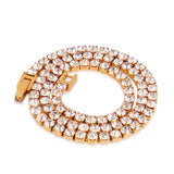 NEW  Tennis Chain AAA+ Zircon Diamonds 316L Stainless Steel Necklace For Women