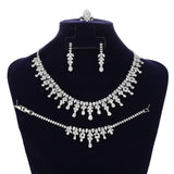 NEW ARRIVAL - Attractive Luxury AAA+ Cubic Zirconia Diamonds Jewellery Set - The Jewellery Supermarket