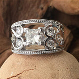 Excellent New Arrival Luxury Flower Design AAA+ Cubic Zirconia Diamonds Fashion Ring - The Jewellery Supermarket