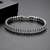 Amazing AAA+ Cubic Zirconia Diamonds Round Tennis Bracelet for Women