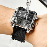 Great Gifts for Men - Top Brand Creative Luxury Square Sport Quartz Waterproof Watches - The Jewellery Supermarket