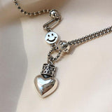 Best Gift Deals - New Trendy Elegant Vintage LOVE Heart Splicing Chain Necklace