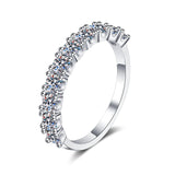 Adorable D Colour VVS 10 Stones 1ct Moissanite Diamonds Eternity Rings -  Engagement Wedding Fine Rings