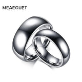 New Arrival Silver Colour 8mm 6mm Tungsten Carbide Wedding Engagement Rings - Fashion Jewellery for Couple - The Jewellery Supermarket