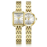 New 20mm Mini Gold Quartz Women's Watch - Fashion Lady Small Bracelet Chain Simple Ladies Watch