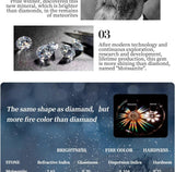 New Arrival VVS1 D Colour Solitaire 3.0 Carat Moissanite Diamonds Stud Earrings for Women Silver Fine Jewellery - The Jewellery Supermarket