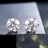 New Arrival VVS1 D Colour Solitaire 3.0 Carat Moissanite Diamonds Stud Earrings for Women Silver Fine Jewellery - The Jewellery Supermarket