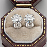 Astounding 1/2/4/6CTW. Moissanite Diamonds Stud Earrings - Sterling Silver for Women and Men Fine Jewellery - The Jewellery Supermarket