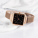 New Casual Fashion Simple  Quartz Ladies Watches - Rose Gold Colour Elegant Ladies Watches For Women