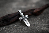New Stainless Steel Cross Mens Christian Pendant Chain Necklace Religious Jewellery - The Jewellery Supermarket