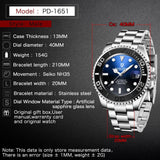 Brand Luxury 40mm Diver Automatic Watches for Men - NH35 Movement Sapphire Glass Men's Mechanical Wristwatches - The Jewellery Supermarket