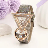 New Arrival Fashion Triangle Luxury CZ Diamonds Quartz Wristwatches for Women - Popular Choice