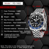 New Arrival Top Brand Sports Waterproof Sapphire Glass 40mm Ceramic GMT Mechanical Automatic Wristwatches for Men - The Jewellery Supermarket