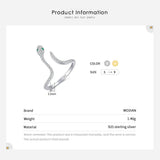 Adjustable Snake Design Silver Trendy Clear AAAA Simulated Diamonds Dazzling Open Size Female Rings Jewellery - The Jewellery Supermarket