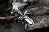New Stainless Steel Cross Mens Christian Pendant Chain Necklace Religious Jewellery - The Jewellery Supermarket