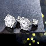 New Arrival VVS1 D Colour Solitaire 3.0 Carat Moissanite Diamonds Stud Earrings for Women Silver Fine Jewellery