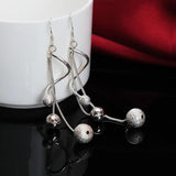 New silver colour Earrings - High Quality Fashion Elegant Women Classic Jewellery - Ideal Gifts - The Jewellery Supermarket