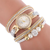 New Arrival Cz Diamonds Quartz Circled Bracelet Rose Gold Colour Mesh Luxury Fashion Bracelet Watches for Women