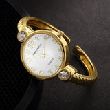 New Arrival Luxury Gold Stainless Steel Women Watches - Fashion Bracelet Bangle Ladies Watches With CZ Crystals - The Jewellery Supermarket