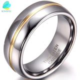 New Couple Inset 6/8 mm Bague Tungsten Carbide Ring for Anniversary Engagement Wedding Jewellery Rings
