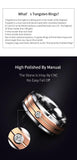 New Arrival Rose-Gold Plating Brushed Finishing with Cubic Zirconia Stone Tungsten Wedding Rings for Men and Women - The Jewellery Supermarket