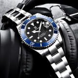 New Luxury Brand Stainless Steel Explorer Sapphire Glass Automatic Mechanical Military Business Watches for Men - The Jewellery Supermarket