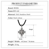 New Arrival Mens Christian Stainless Steel Bible Jesus Exorcist Cross Pendant Chain Necklace Jewellery - The Jewellery Supermarket