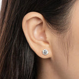 Superb D Colour 1/2/4/6 cttw Moissanite Diamonds Stud Earrings for Women and Men - Sparkling Fine Jewellery