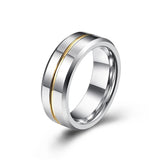 New Trendy 8mm Brushed Tungsten Carbide Wedding Engagement Promise Ringss For Couple - Classic Jewellery