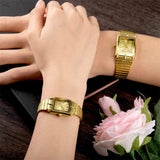 New Arrival Best Sellers Luxury Gold Steel Bracelet Quartz Wristwatches For Men and Women - Ideal Gifts