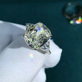 Amazing 5 CT Cushion Cut High Quality AAAAA High Carbon Diamonds Wedding Engagement Rings - Fine Jewellery