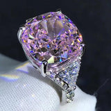 Brilliant 3EX Cushion Cut 6CT VVS D Colour Lab Created Diamond Wedding Engagement Rings - Fine Jewellery - The Jewellery Supermarket