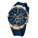 Fashion Quartz Analog Silicone Strap Date Waterproof Luminous Chronograph Casual Watches for Men