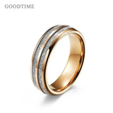 New Fashion Rosegold 6mm/8mm Tungsten Carbide Rings For Men and  Women Weddings Engagement Anniversary Jewellery