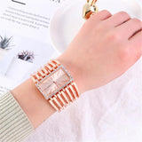 New Arrival Women's Fashion Quartz Stainless Steel Bracelet Casual Hollow Quality Wristwatches - The Jewellery Supermarket