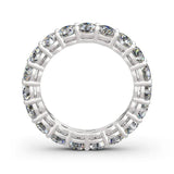 Splendid D Moissanite Diamonds Full Eternity Rings - 925 Sterling Silver Rings For Women - Fine Jewellery - The Jewellery Supermarket