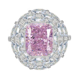 Luxury Cherry Pink 10 * 12  High Quality AAAAA High Carbon Diamonds Women's Ring - Fashion Style Fine Jewellery