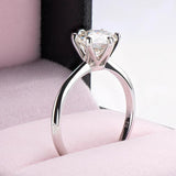 18K Gold Plated 1-3.0 Carat Moissanite Diamonds Bridal Ring Set -  925 Silver Engagement Wedding Rings Fine Jewellery - The Jewellery Supermarket
