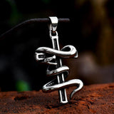 New Arrival Special Design Christian Cross Snake Pendant Punk Biker Animal Religious Personality Jewellery - The Jewellery Supermarket