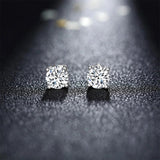 Astounding 0.5 Carat D Colour Moissanite Diamonds Stud Earrings For Women - Silver Shining Wedding Fine Jewellery - The Jewellery Supermarket