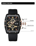 Famous Brand New Design - Silicone Strap Military Quartz Fashion Waterproof Wristwatches, Ideal Gifts - The Jewellery Supermarket