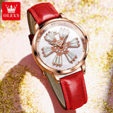 New In Rotating Dial Quartz Leather Strap Fashion Elegant Women's Wristwatch Luxury Ladies Dress Watches  Set - The Jewellery Supermarket