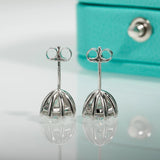 Fantastic 18KGP 2CT D Colour VVS1 Moissanite Diamonds 8-Prong Stud Earrings - Silver Fine Jewellery For Women - The Jewellery Supermarket